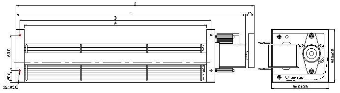 AC横流风扇,微型横流风扇,降温横流风扇