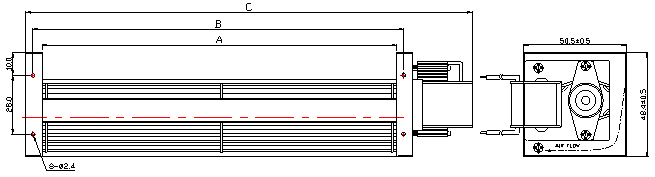 横流风扇,电动晾衣架散热风扇,AC横流风扇