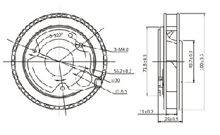 净化器散热风扇,离心热器风扇,支架散热器风扇