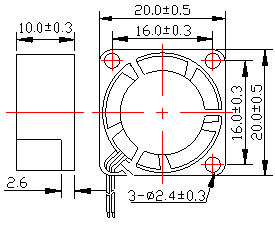 DC2010散热风扇,微型散热风扇,静音散热风扇