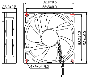DC超静音散热风扇,投影机专用散热风扇,大风量散热风扇