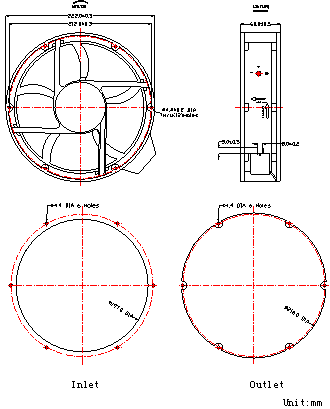 AC轴流风扇,显示屏散热风机,散热风机厂家