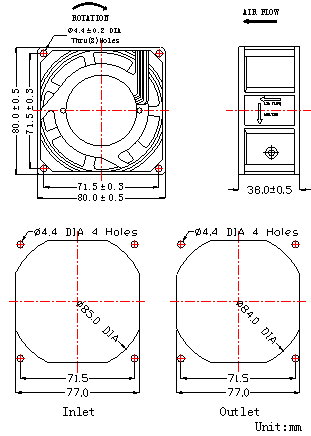 AC轴流风扇,交流散热风扇,轴流风扇厂家